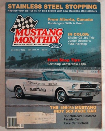 MUSTANG MONTHLY 1982 DEC - GT350+PAXTON+GURNEY HEADS*